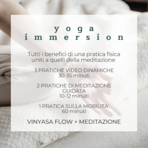 Yoga online - yoga immersion